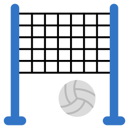 red de voleibol icono