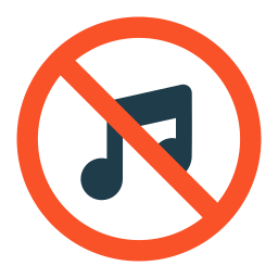 No music icon