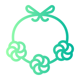 Flower necklace icon