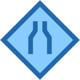 Narrow road icon