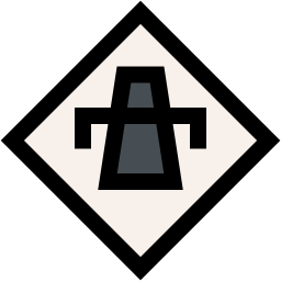 Motorway sign icon