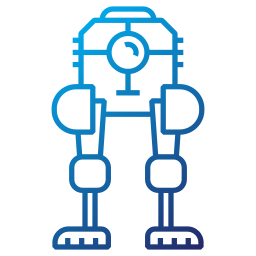 Robot assistant icon