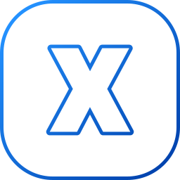 Letter x icon