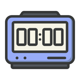 orologio digitale icona