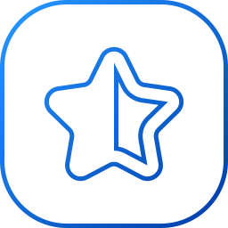media estrella icono