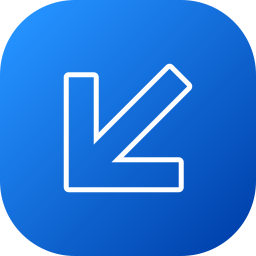 Down left arrow icon