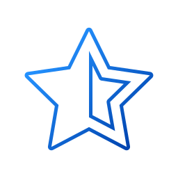 Half star icon