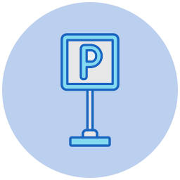 Parking sign icon