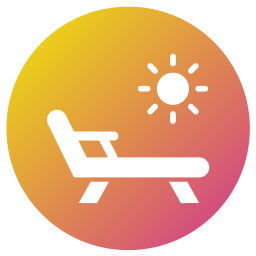 Deck chair icon