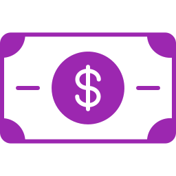 Символ доллара в черном овале иконка
