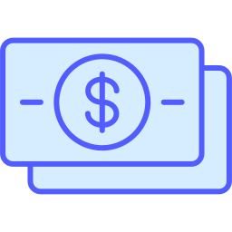 Символ доллара в черном овале иконка