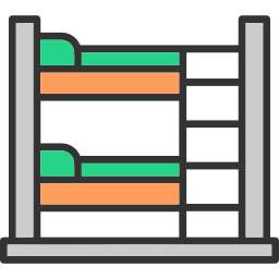 Двухъярусная кровать иконка