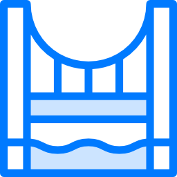 puente de puerta de oro icono