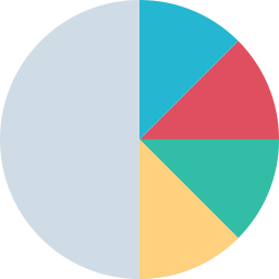 Круговой круговой график иконка