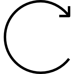 okrągła strzała ikona