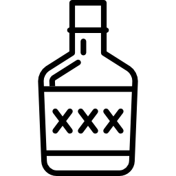 botella de alcohol icono
