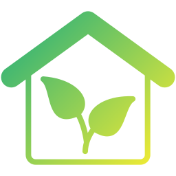 Eco house icon