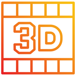 filme 3d Ícone