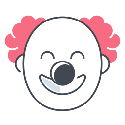 masque de clown Icône