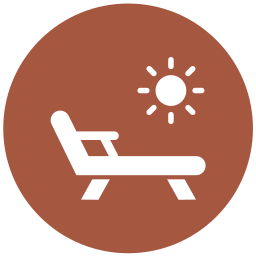 Beach chair icon