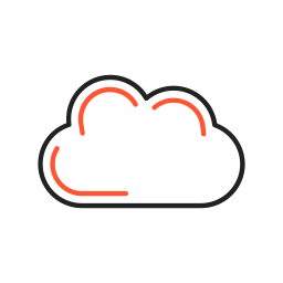 Black cloud icon