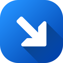 Down right arrow icon