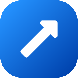 Up right arrow icon