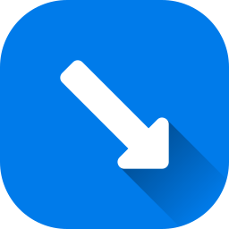 Down right arrow icon