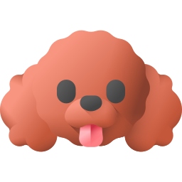 caniche rouge Icône