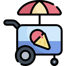 Ice cream cart icon