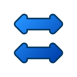 Left and right arrows icon