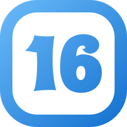 Number 16 icon