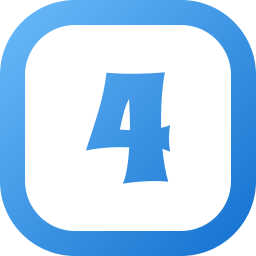 número 4 icono