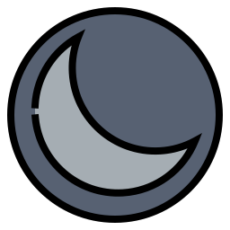 Crescent moon icon