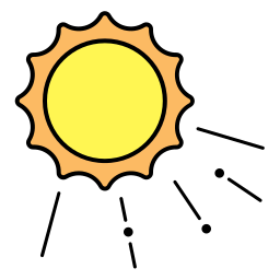 luz solar Ícone