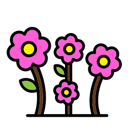 Flower buds icon