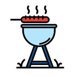 attrezzatura per barbecue icona