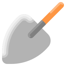 Triangular shovel icon