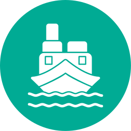 Cargo boat icon