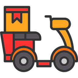 Delivery bike icon