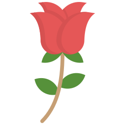 rosa rossa icona