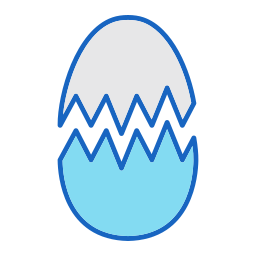 huevos rotos icono