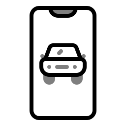 aplicación de taxis icono