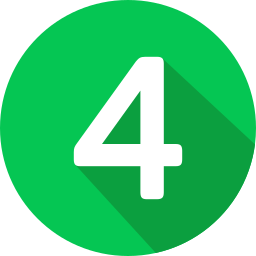 número 4 icono