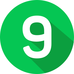 Number 9 icon