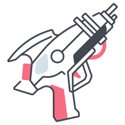pistola espacial icono