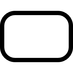 rectángulo redondeado icono