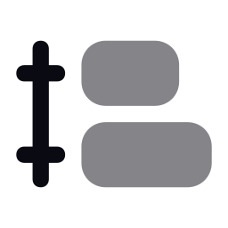 垂直方向の間隔を分配する icon