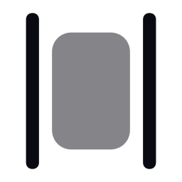 水平方向の間隔を分配する icon