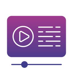 Video advertising icon